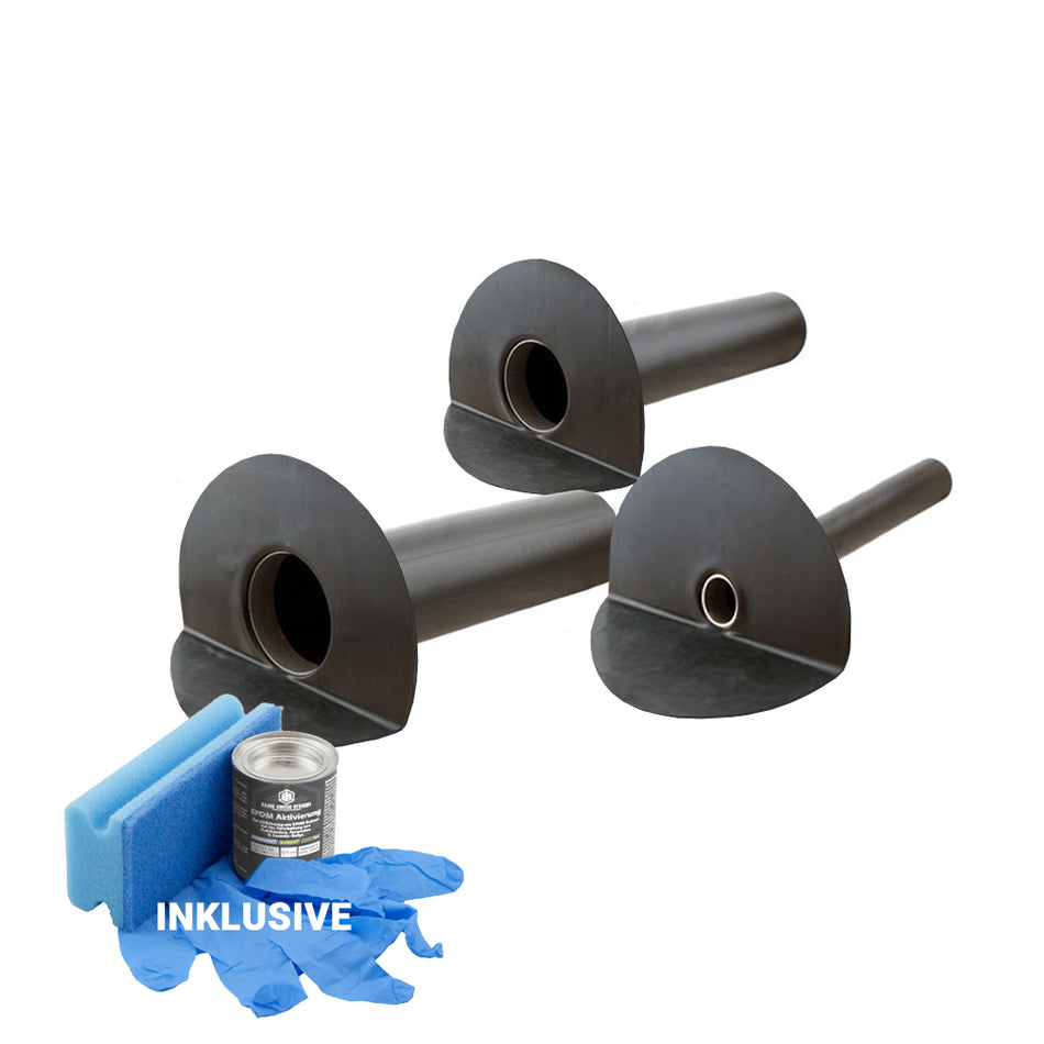 EPDM Garantie-Seitenablauf / Garantie-Seitenablauf SET