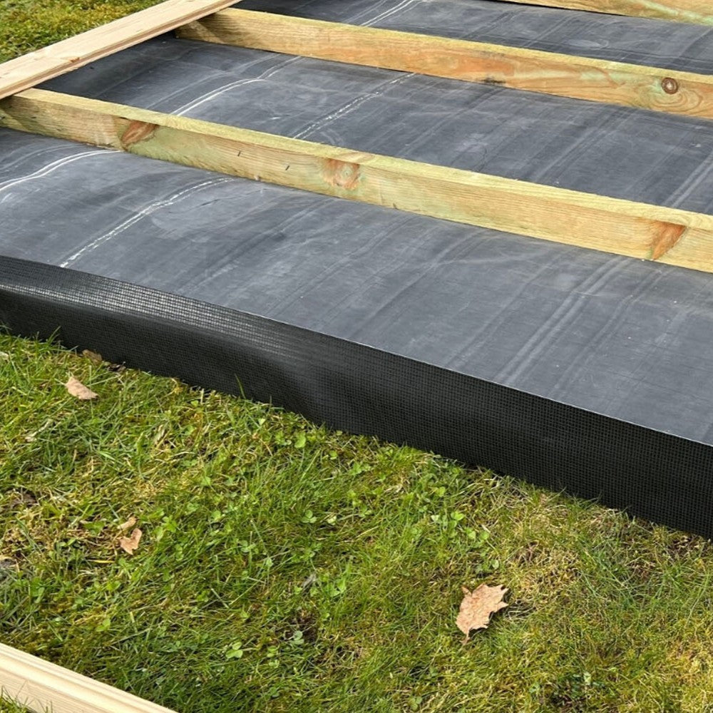 Butyl-Dichtband selbstklebend, schwarz strukturiert / 10 cm x 5 Meter